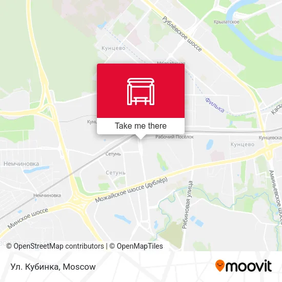 Ул. Кубинка map