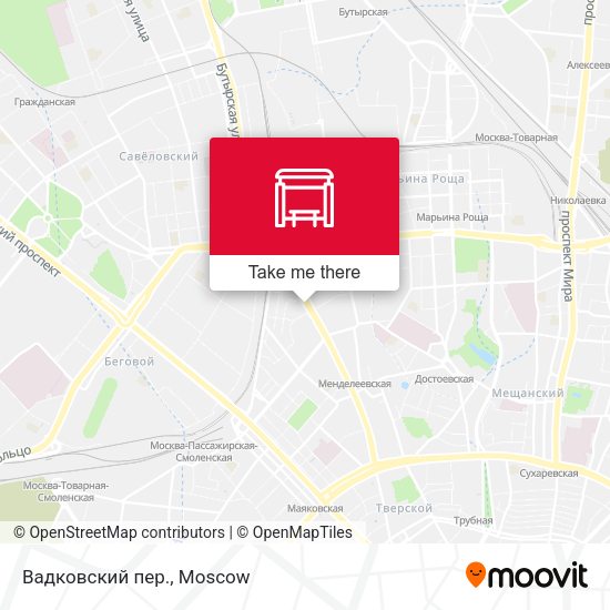 Вадковский пер. map