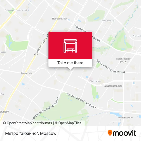 Метро "Зюзино" map