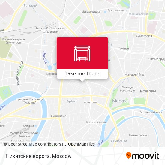Никитские ворота map