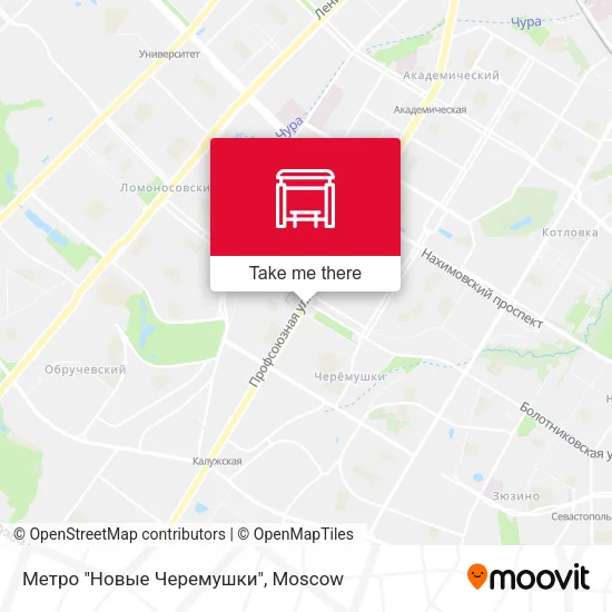 Метро "Новые Черемушки" map
