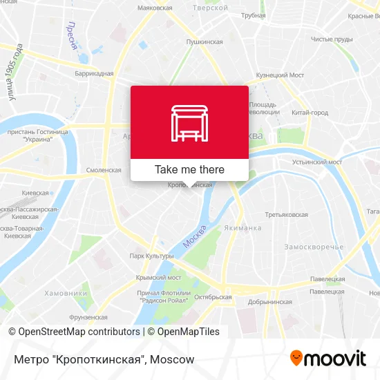 Метро "Кропоткинская" map