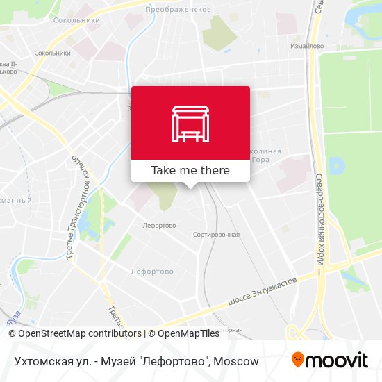 Ухтомская ул. - Музей "Лефортово" map