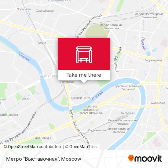 Метро "Выставочная" map