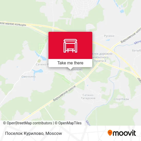 Поселок Курилово map