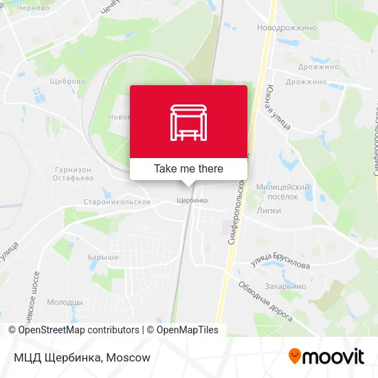 МЦД Щербинка map