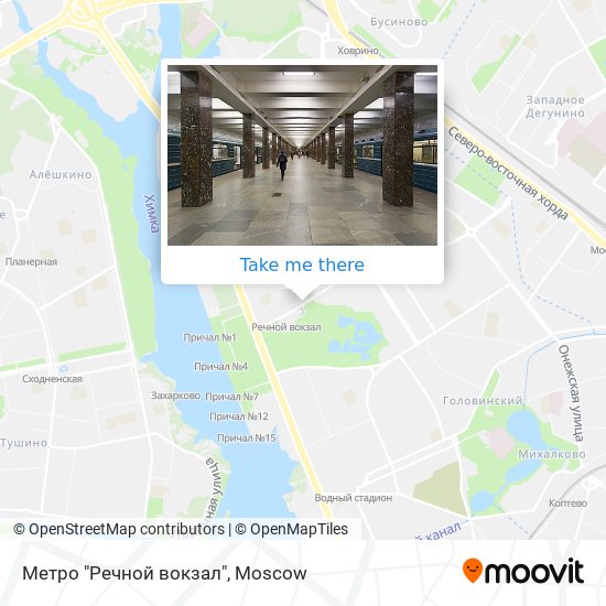 Метро "Речной вокзал" map