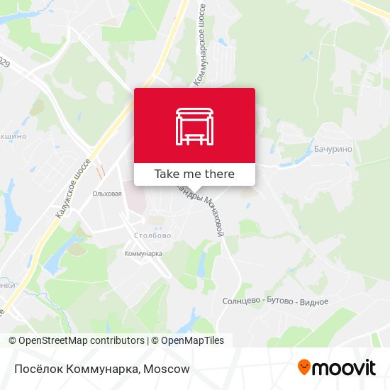 Посёлок Коммунарка map