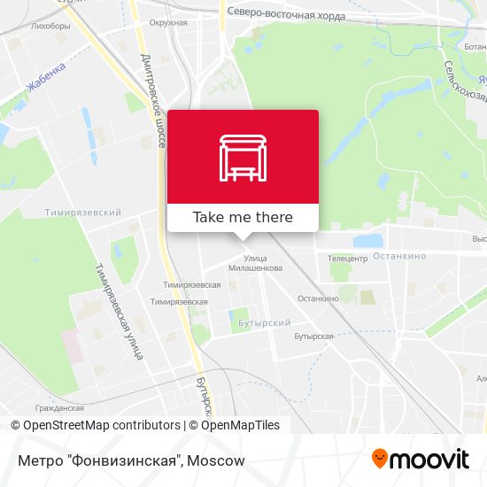 Метро "Фонвизинская" map