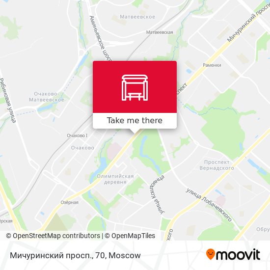 Мичуринский просп., 70 map
