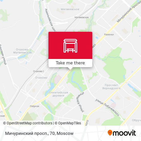 Мичуринский просп., 70 map