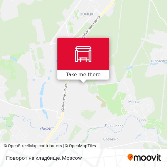 Поворот на кладбище map