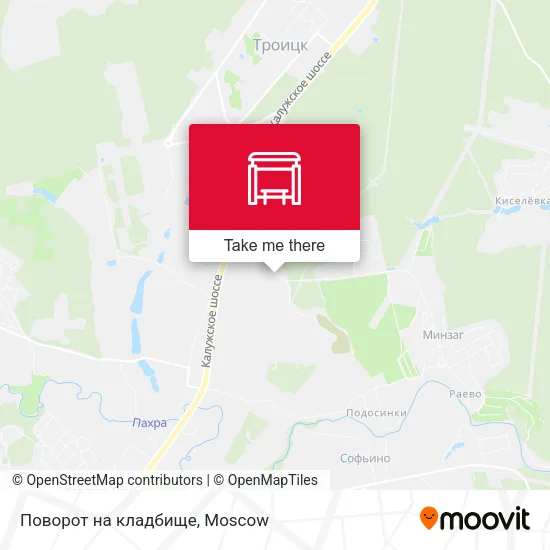 Поворот на кладбище map