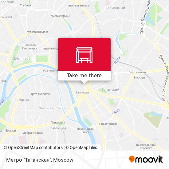 Метро "Таганская" map