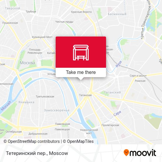 Тетеринский пер. map
