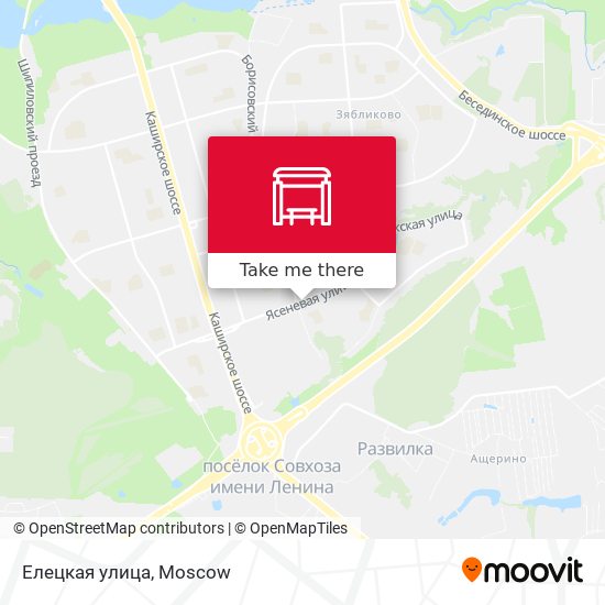 Елецкая улица map