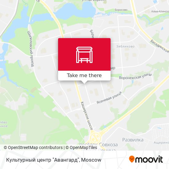 Культурный центр "Авангард" map