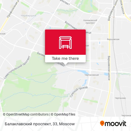 Балаклавский проспект, 33 map