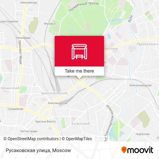 Русаковская улица map