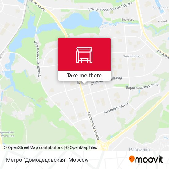 Метро "Домодедовская" map