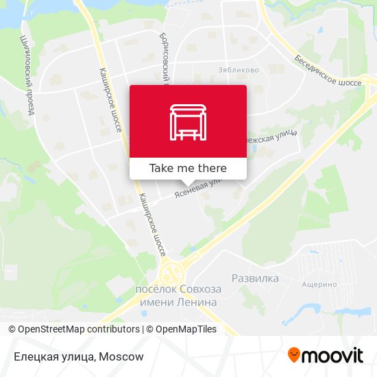Елецкая улица map