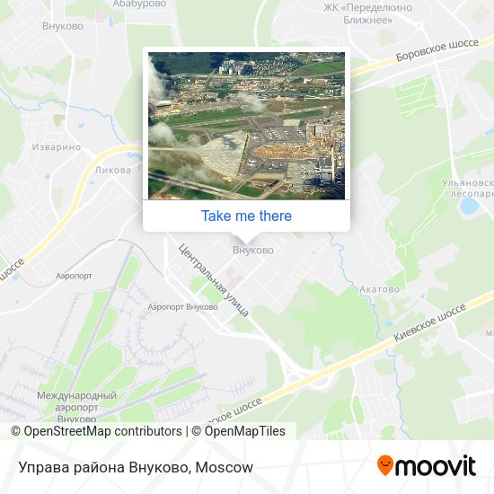 Управа района Внуково map