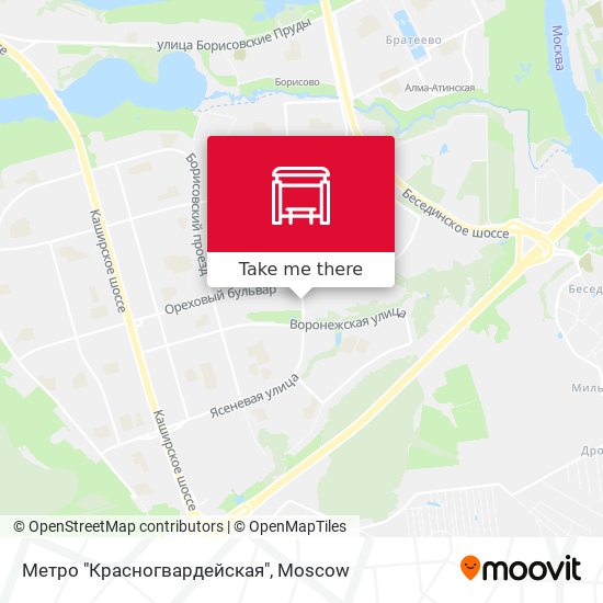 Метро "Красногвардейская" map