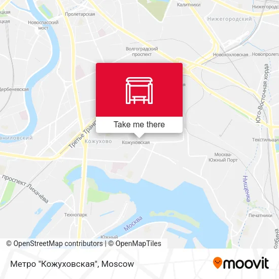 Метро "Кожуховская" map