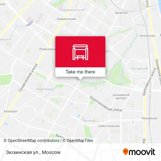 Зюзинская ул. map