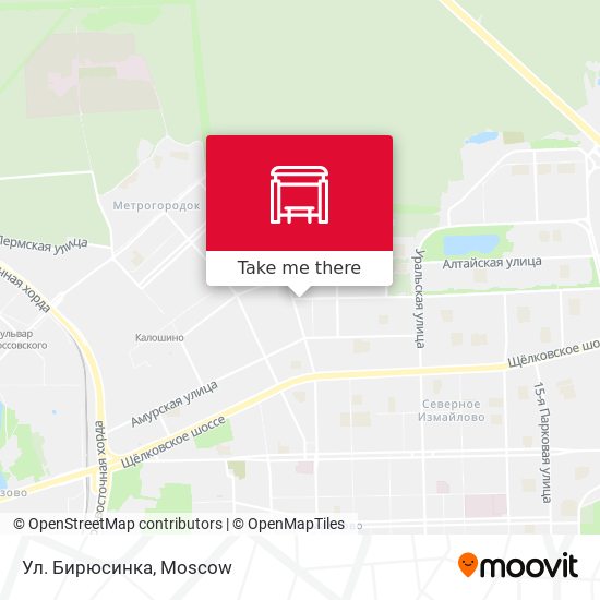 Ул. Бирюсинка map