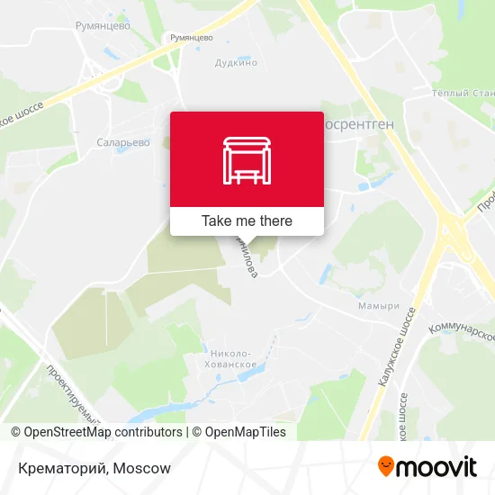 Крематорий map