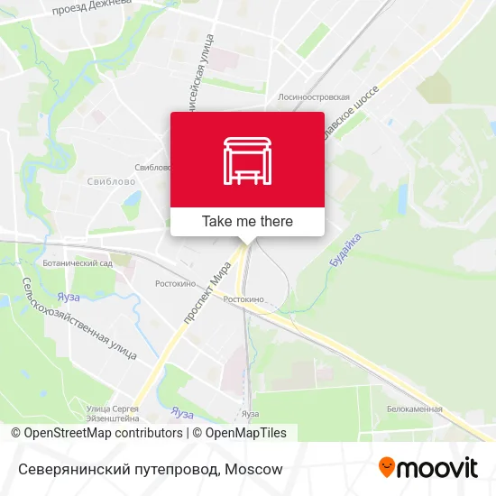 Северянинский путепровод map