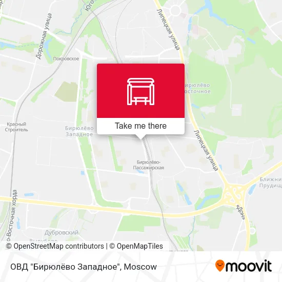 ОВД "Бирюлёво Западное" map