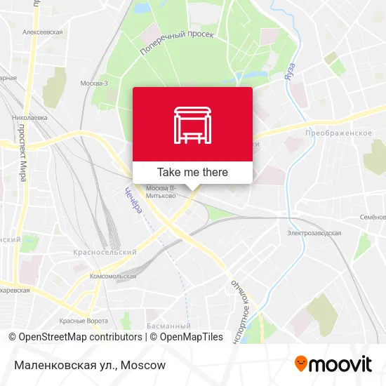 Маленковская ул. map