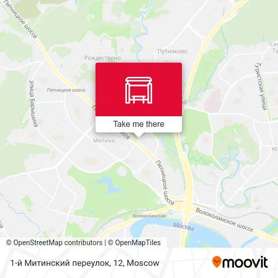 1-й Митинский переулок, 12 map
