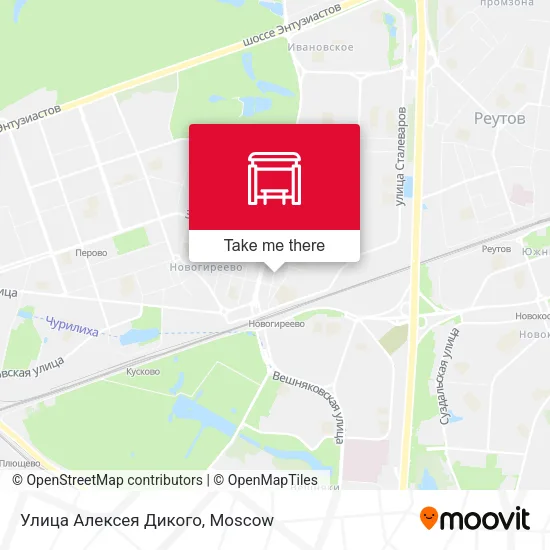 Улица Алексея Дикого map