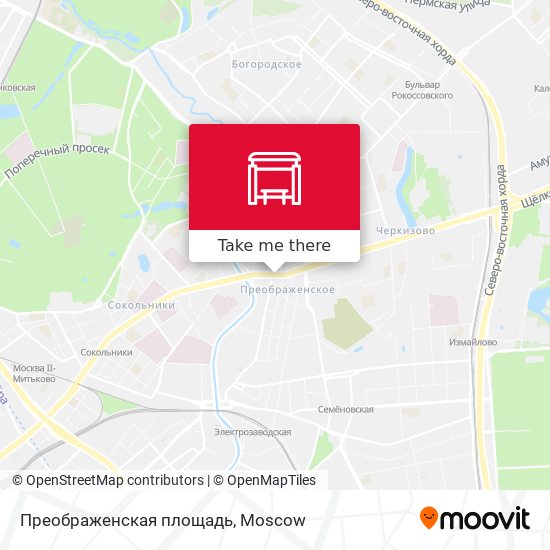 Преображенская площадь map