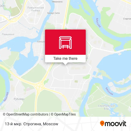 13-й мкр. Строгина map