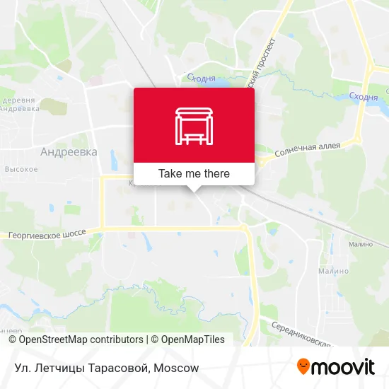 Ул. Летчицы Тарасовой map
