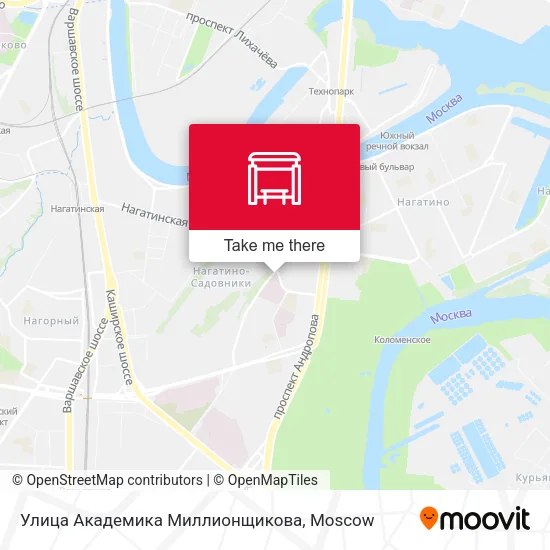 Улица Академика Миллионщикова map