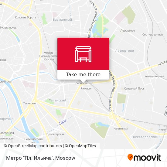 Метро "Пл. Ильича" map