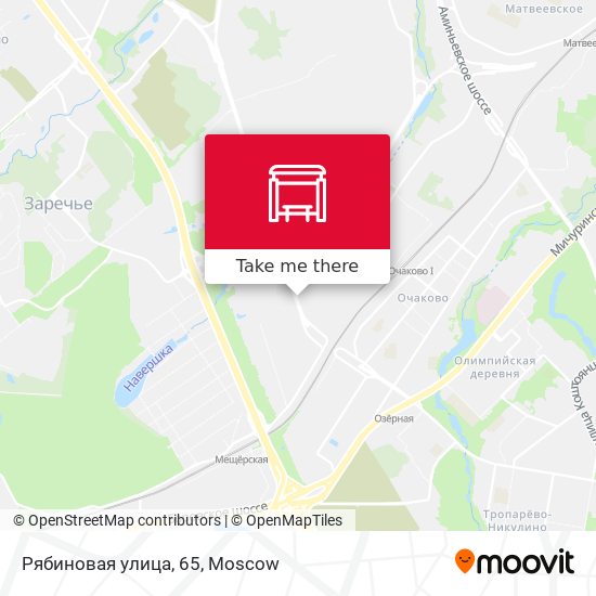 Рябиновая улица, 65 map