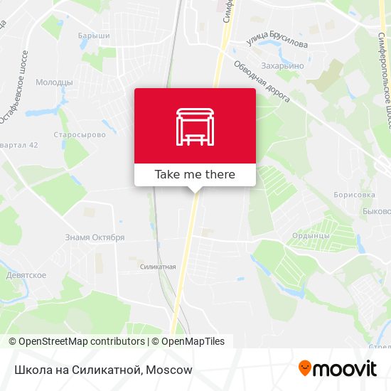 Школа на Силикатной map