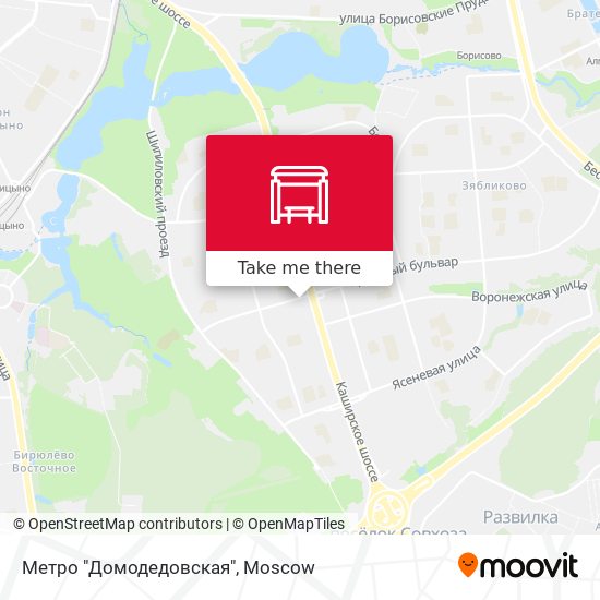 Метро "Домодедовская" map