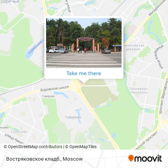 Востряковское кладб. map