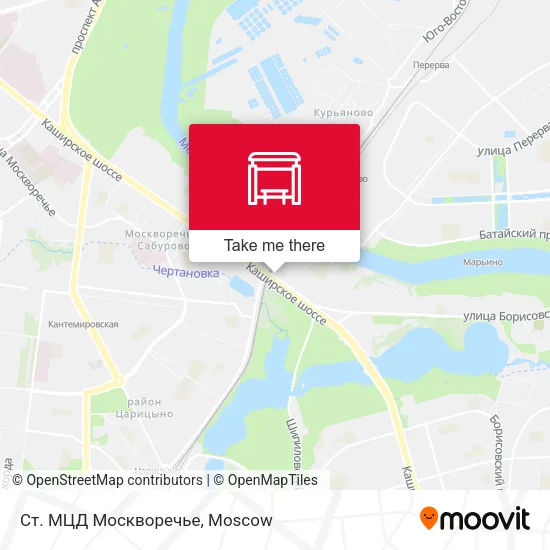 Ст. МЦД Москворечье map