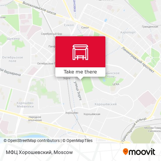 МФЦ Хорошевский map