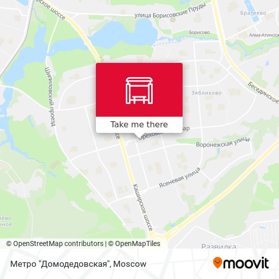 Метро "Домодедовская" map