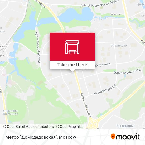 Метро "Домодедовская" map