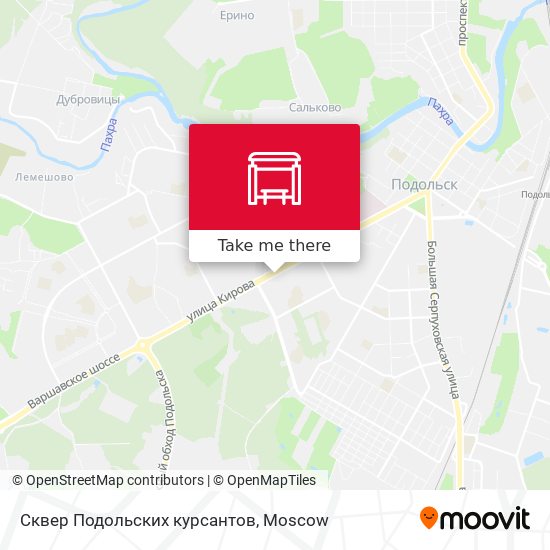 Сквер Подольских курсантов map